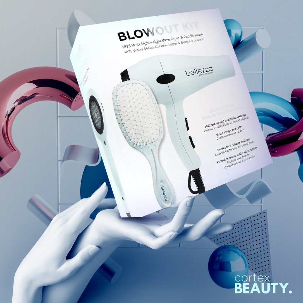 Bellezza Blowout Kit | 1875W Lightweight Dryer